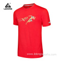 LiDong wholesale cheap running suit gym t shirt